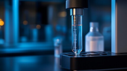 Precision measurement with laboratory instrument and a fluid sample