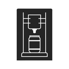 Water Cooler icon silhouette vector illustration