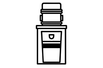 Water Cooler silhouette vector illustration