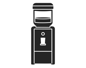 Water Cooler icon silhouette vector illustration