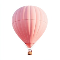 Fototapeta premium pink air balloon on white background