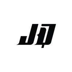 JQ monogram logo design letter text name symbol monochrome logotype alphabet character simple logo