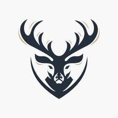 Deer logo vector template