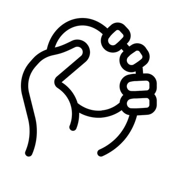 squeeze tomatoes icon with line style, perfect for user interface projects