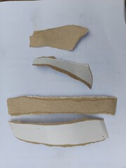 torn paper pieces