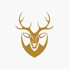 Deer logo vector template