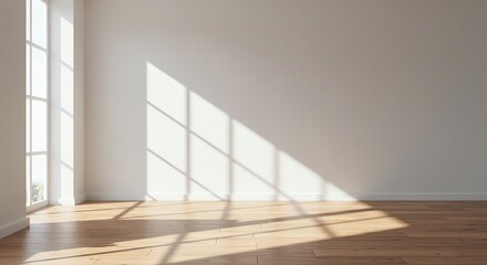 Interior room light on wall and wooden floor