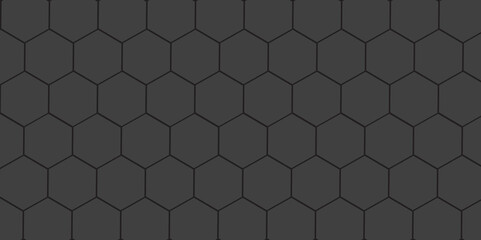 Hexagonal BLACK abstract metal background with light
