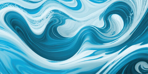 Abstract soft blue and white abstract water color ocean wave texture background . Soft watercolor wave background with pastel blue and white gradients. Perfect for spa branding, 

