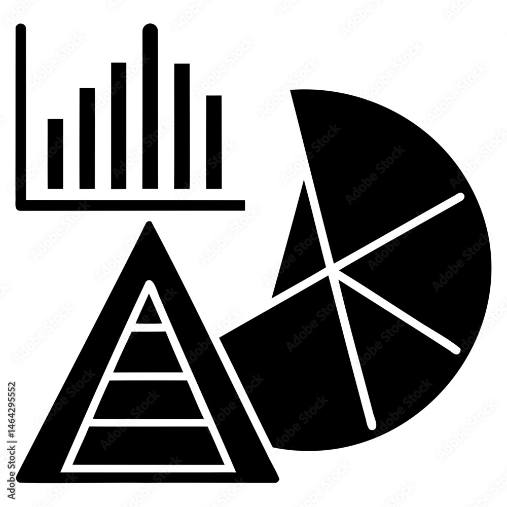 Poster data visualization charts and graphs for business intelligence and reporting analysis presentation d