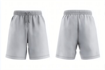 Blank grey shorts for your design mockup	