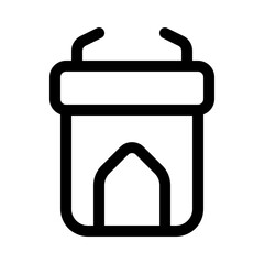 dais icon with line style, perfect for user interface projects