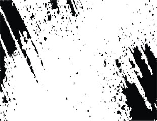 Obraz premium Monochrome Grunge Background. Abstract Black and White Texture with Scratched Lines, Spots and Blobs for Web Applications, Banner, overlay textures with dust grain isolated on white background. 