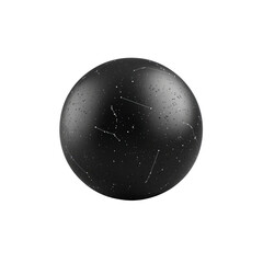 Celestial Sphere Dark Matte Planet with Constellations