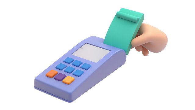 Hand Holding Credit Card Tapping on Payment Terminal for Digital Transaction