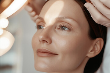 Professional skincare treatment highlighting rejuvenation process