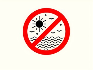 No Beach Access Sign