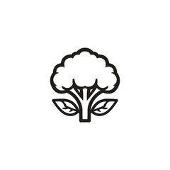 Broccoli. Cauliflower logo template
