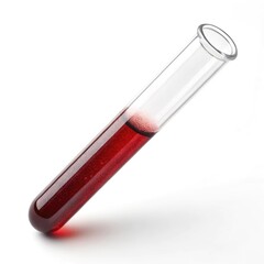 test tube isolated on white background