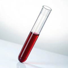 test tube isolated on white background