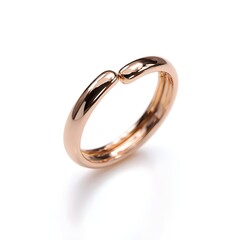 Elevate Elegance with Polished Rose Gold Bypass Ring Featuring Exquisite Crossover Design and Timeless Craftsmanship