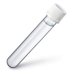 test tube isolated on white background