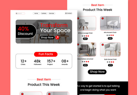 Email Newsletter Design Layout