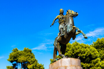 Statue of George Karaiskakis in Athens Greece.