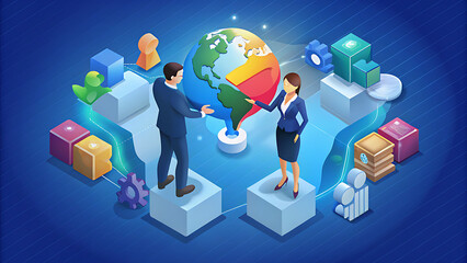 Partnership Concept with Business Handshake and Collaboration Visuals