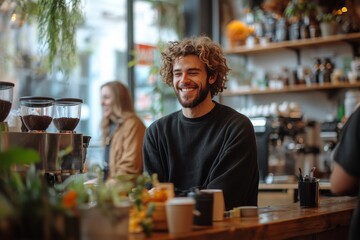  Team building over a coffee break. Generative AI