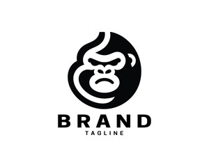 Gorilla logo design for modern esports team