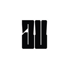JU monogram logo design letter text name symbol monochrome logotype alphabet character simple logo