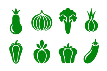 Fresh green vegetables healthy food vector design