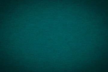 Fototapeta premium dark emerald color backdrop: close up of blank craft cardboard background with shadowed edge