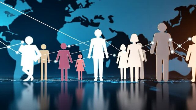 Global family connections visualized