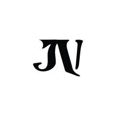 JV monogram logo design letter text name symbol monochrome logotype alphabet character simple logo