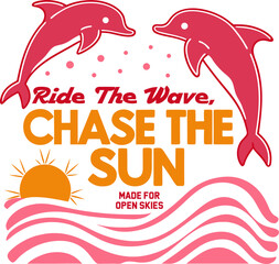 
Vintage summer holiday tropical graphic tee design
