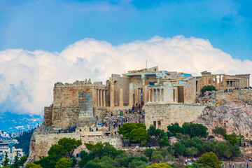 Naklejka premium Acropolis of Athens ruins Parthenon Greeces capital Athens in Greece.