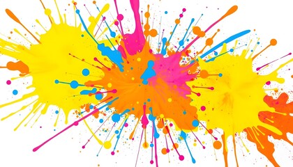 Vibrant paint splash art creative studio digital artwork colorful background dynamic perspective expressive design for artists