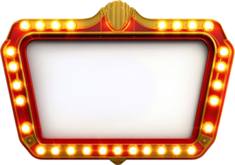 Vintage Retro Movie Theater Screen