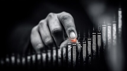 Fingertip City Growth Urban Development Concept.