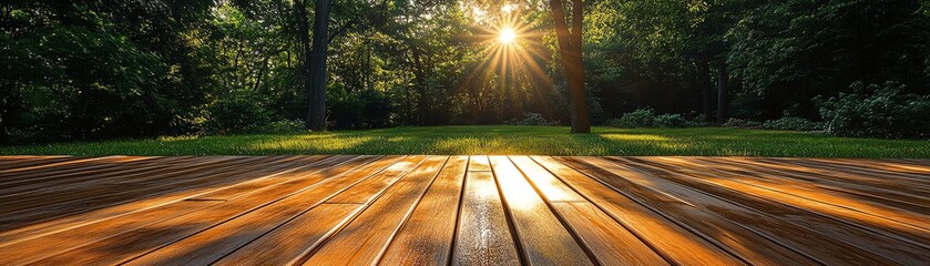 Transform your outdoor space with a beautifully stained and sealed wooden deck, enhancing its durability and aesthetics.