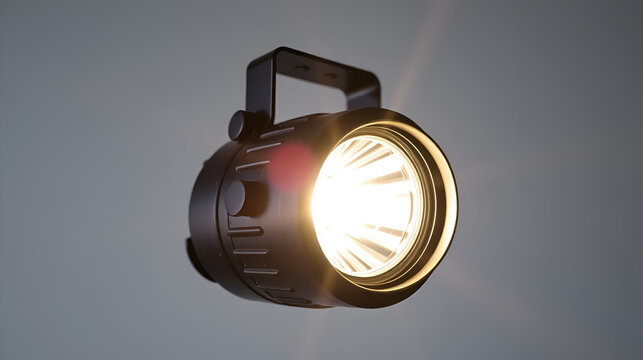 Black Pocket halogen lamp fluorescent