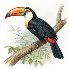 toucan on a white background