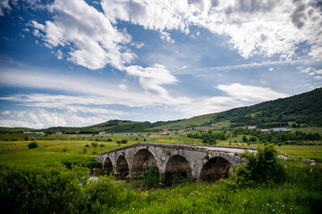 Roman Bridge over &Scaron;ujica River in Bosnia and Herzegovina