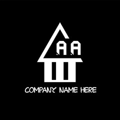 AA letter logo and icon design 