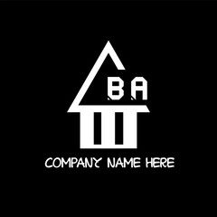 BA logo design, BA  simple and modern logo. BA luxurious , BA icon design, 