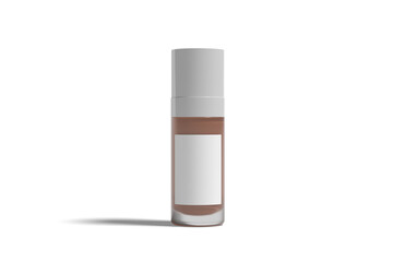 Realistic Cosmetic Perfume Bottle Mockup on White Background
