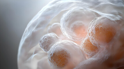 Abstract Cellular Structure Illustration