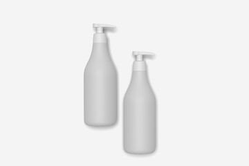 Cosmetic Bottle Mockup on White Background